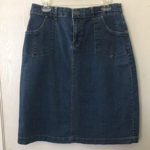 Christopher & Banks denim skirt